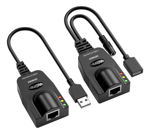 Extensor Weme Usb 2.0 A Rj45 Sobre Cat5 5e 6, Conexión Hasta