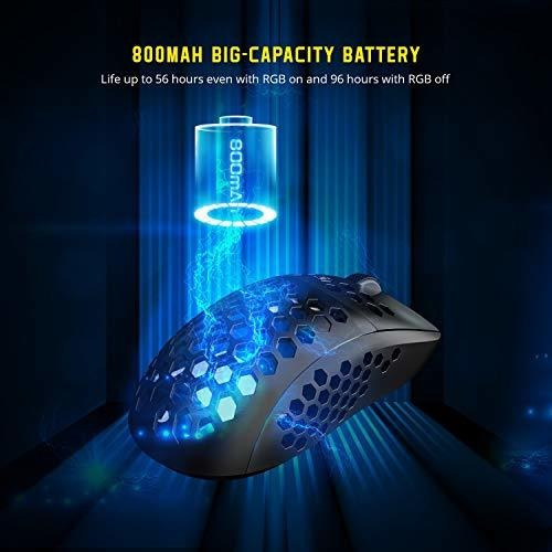 Falcon Raton Inalambrico Ligero Para Juego Rgb Completo