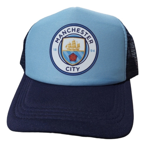 Gorra Trucker Celeste Manchester City. Estampada. Julian Alv