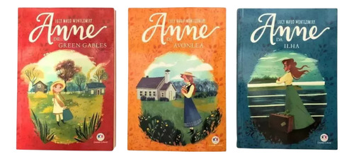 (avariado) Kit 3 Livros Anne De Green Gables, De Avonlea E Da Ilha - Lucy Maud Montgomery