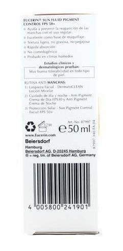 Imagen 2 de 3 de Eucerin Sun Antipigmento Fps 50 Con 50 Ml