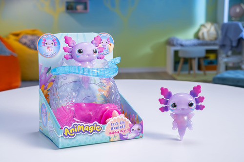 Toy Goliath Animagic Let's Glo Axolotl Bubble Reef