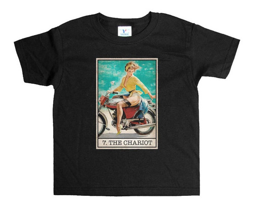 Remera Negra Niños Pinup R47