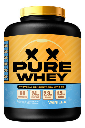 Pure Whey Proteína Sabor Vainilla Smile Labz 1.8kg 60 Scoops