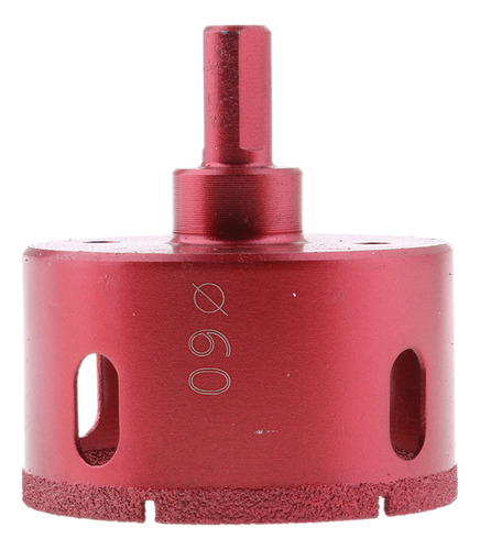 Broca Para Vidrio 60mm Rojo 60mm