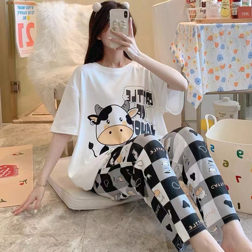 Set De Pijama De Dibujo Animado Para Mujer