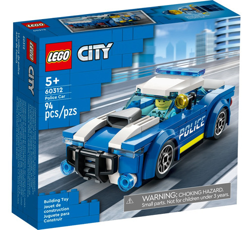 Lego City Auto De Policía 94 Piezas Juguete Para Construir