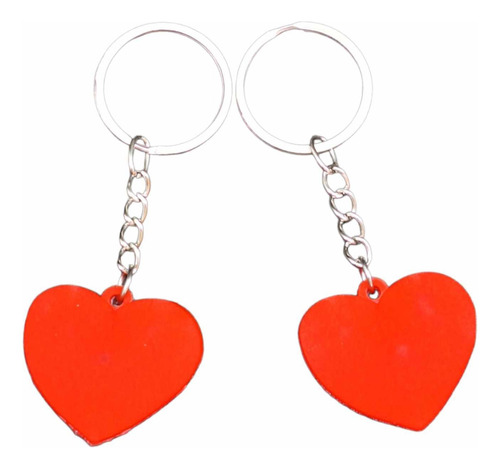 Llavero Para Pareja En Forma De Corazón 2 Piezas
