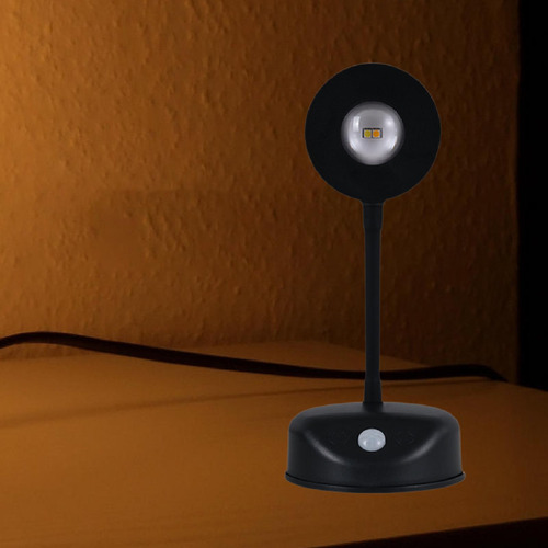 Luz Nocturna Led Con De Movimiento Para Interiores, Negro Se