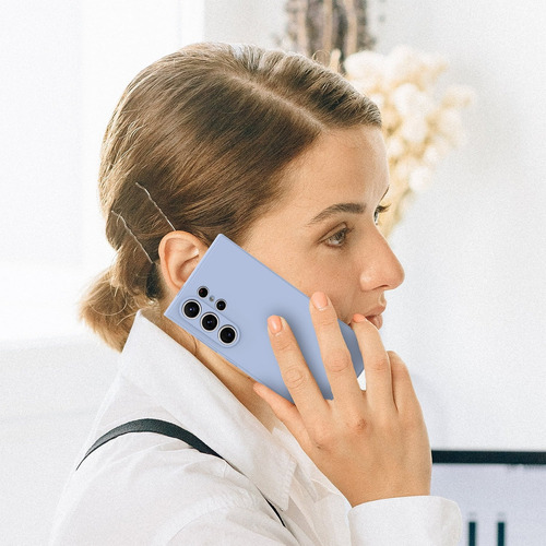 Funda Protectora De Silicona Líquida A Prueba De Golpes Para Samsung Galaxy S23 Ultra S23fe Plus