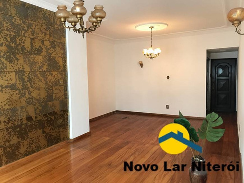 Imagem 5 de 15 de Apartamento De 3 Quartos E 2 Vagas Na Segunda Quadra Da Praia De Icaraí. - 494
