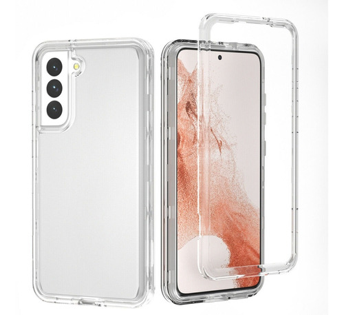 Forro Estuche Protector 360 Clear 3 Capas Samsung S22 Plus