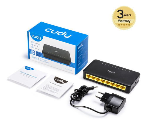 Switch 8 Puertos 10/100 Mbps Cudy Fs108d