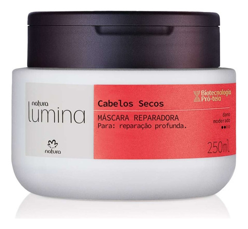 Máscara Reparadora Cabellos Secos 250 Ml Lumina Natura