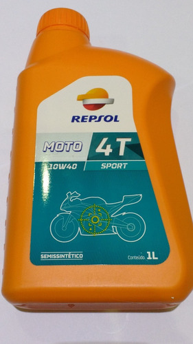 Óleo Semissintético Para Motor Repsol Moto Sport 4t - 10w40