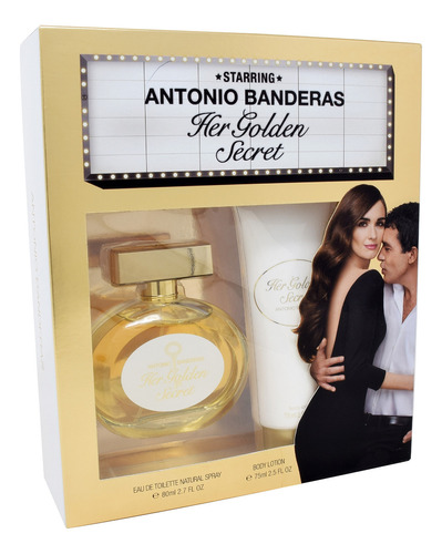 Set Her Golden Secret 2 Pz 80 Ml Edt Spray/bl 75 Ml