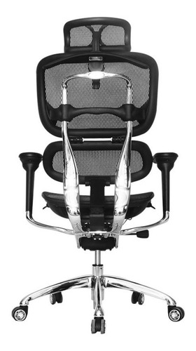 Imagen 4 de 5 de Silla De Oficina Premium Juan De Acosta Base Cromo Lujo