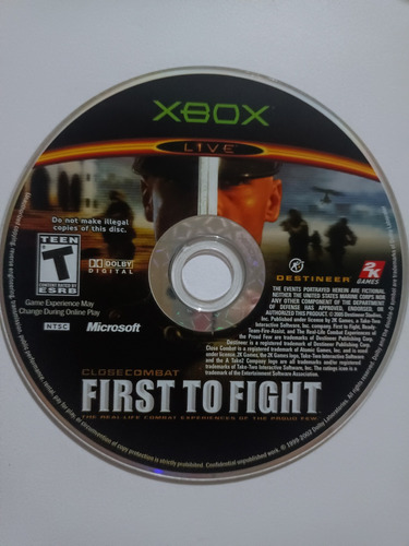 First To Fight Xbox Clásico Sin Caja Sin Manual Original 