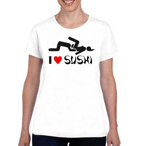 Remera De Mujer Sushi Comida Japonesa Tambien Tu Logo M15