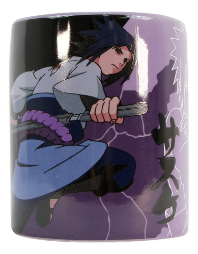 Taza Coleccionable Kunai Naruto Jumbo Geek Industry 460 Ml Color Morado Sasuke Uchiha