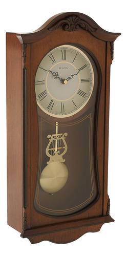 Bulova Clocks C Cranbrook - Reloj Analógico De Madera Para.