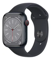 Comprar Apple Watch Series 8 GPS + Celular - Caja de aluminio color medianoche 45 mm - Correa deportiva color medianoche - Patrón - Distribuidor Autorizado