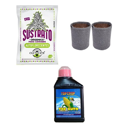 Kit Cultivo Cultivate Auto 25l Top Auto 250ml Geotextiles