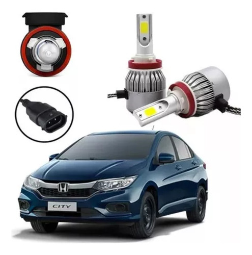 Kit Lâmpadas Led Farol Baixo Honda City 2015 2016 2071