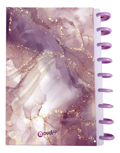 Cuaderno Discos T/frances 80hjs 105grs Pastadura 2 Separador Marmol Lila