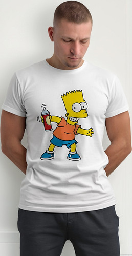 Playera Rs Bart Pintand Los Simpson P44