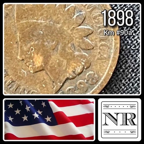 Estados Unidos - 1 Cent - Año 1898 - Cabeza De Indio 