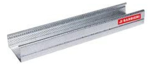 Paquete De 12 Montantes De 69mm Para Durlock Pvc Barbieri