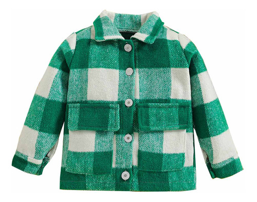 Chaqueta Tipo Camisa De Franela Para Niños, Suave, Manga Lar