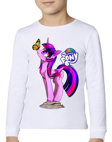 Polera Manga Larga Niña 100%algodón My Little Pony 081