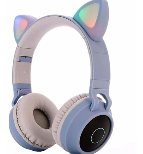 Audífono Orejas Gato Bluetooth, Radio Fm Am, Luces + Cable