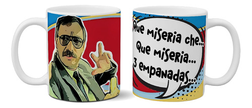 Taza De Cerámica Esperando La Carroza 3 Empanadas