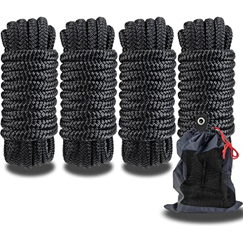 Marine System Double Braided Nylon Dock Lines Rope3/8 Inch