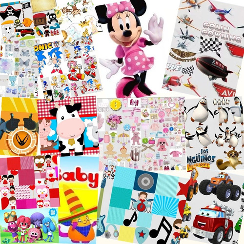 Kit Imprimible Fiesta 146 Motivos Diferentes De Todo Un Poco