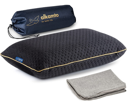 Almohada De Viaje Y Camping De Espuma Viscoelástica Cã...