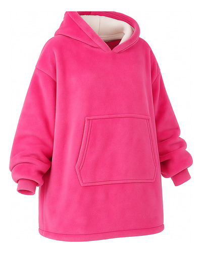 Manta Capucha Poleron De Invierno Sueter Sherpa Unisex