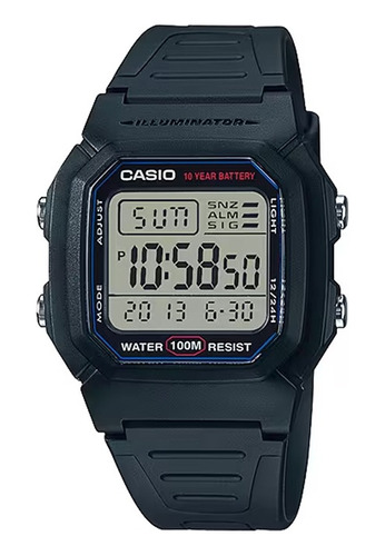 Reloj Digital Casio W-800h-1avcf