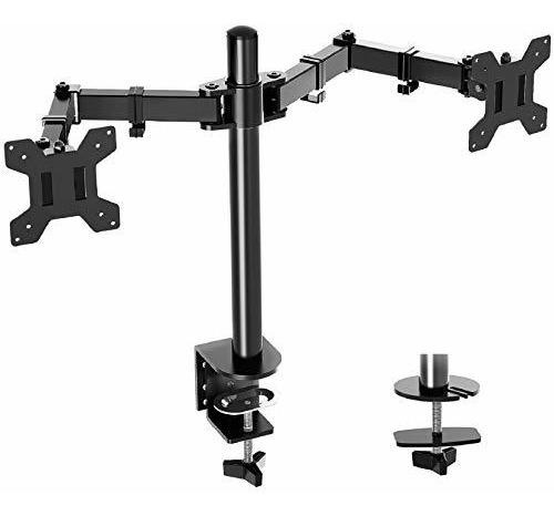 Escritorio Doble Monitor Montaje Brazo Para Computadora 2