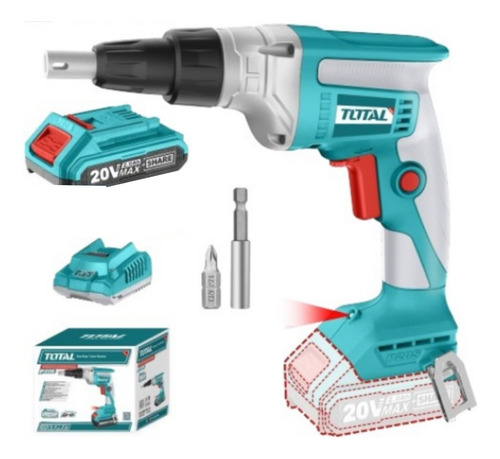 Atornillador Drywall Inalambrico 20v Bat + Cargador Total