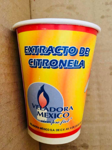 Vela De Citronela Anti Mosquitos. Paquete De 10 Piezas