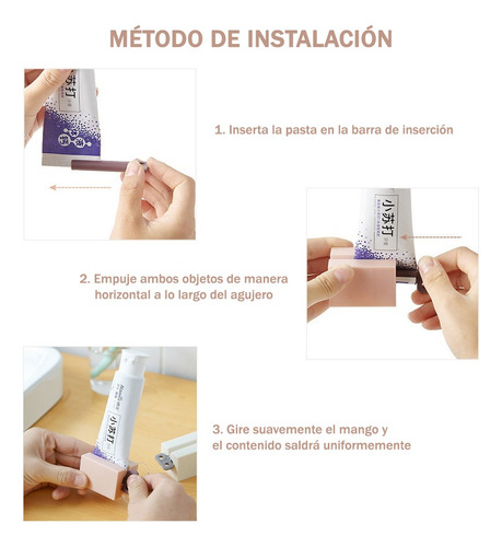 Ms Dispensador Máximizador De Pasta Dental, Incluye 2 Tapas