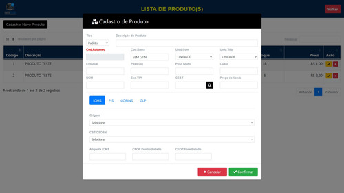 Sistema De Caixa(pdv) Web