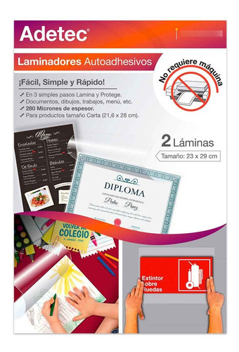 Laminado En Frio Autoadhesivo Carta 2un