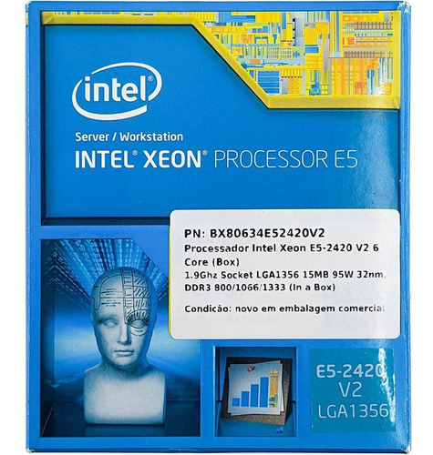 Processador Intel Xeon Bx80634e52420v2 E5-2420 V2 6 Core Box