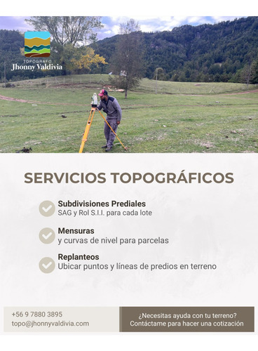 Topografo Subdivisión Predial Saneamiento De Título