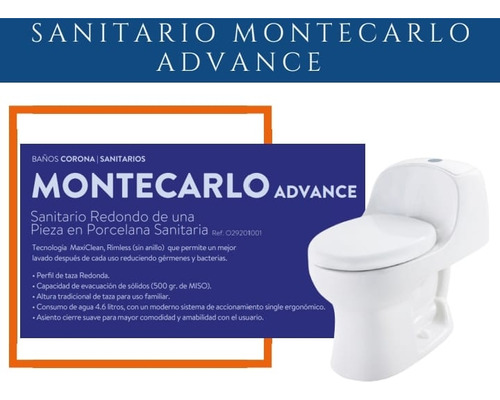 Vit Sanitario-wc Montecarlo Advance 59x71x39